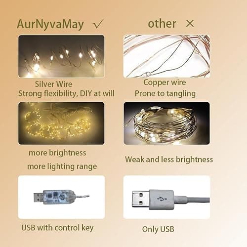 300LED Fairy Curtain Lights, 9.8x9.8Ft Warm White USB Plug in 8 Modes & Timer Christmas String Hanging Lights with Remote for Bedroom Indoor Outdoor Weddings Party Wall Decorations(Warm White) thumbnail 6