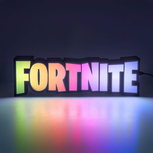 Fortnite RGB Colour-Changing Logo Light, Officially Licensed Gaming Lamp with Remote Control, Display on Wall or Desk, USB Powered Home Décor for Gamers | Paladone thumbnail 2