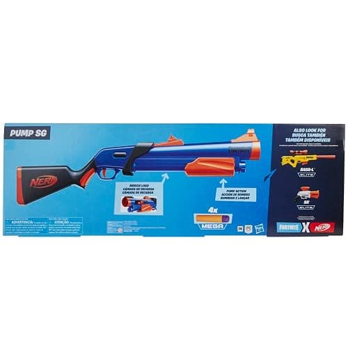 Nerf Fortnite Pump SG Blaster - Pump Action Mega Dart Blasting - Breech Load - 4 Official Mega Darts - for Youth, Teens, Adults thumbnail 4