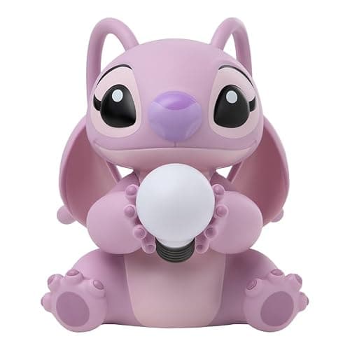 Angel Light - Officially Licensed Lilo and Stitch Lamp, Disney Collectible Gift, Bedside Table Bedroom Night Light Decor | Paladone, Pink thumbnail 3