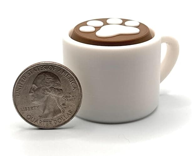 3D-Printed Clickable Fidget Toys – Fun, Satisfying, and Collectible! (Cat Paw Print, White) thumbnail 2