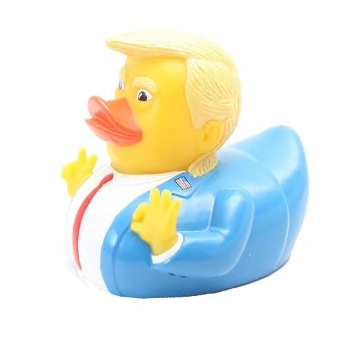 Baby Bath Toys Trump Rubber Squeak Bath Duck Baby Bath Duckies - for Kids Gift Birthdays Baby Showers Bath Time - Image 1