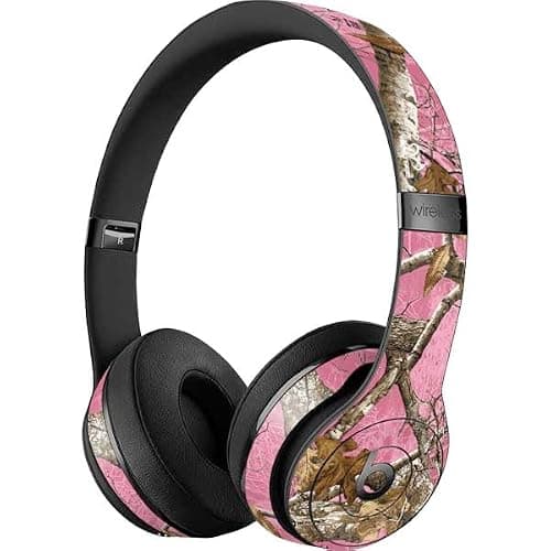 Skinit Decal Audio Skin Compatible with Beats Solo 3 Wireless - Officially Licensed Realtree Edge Pink Camo Design thumbnail 3