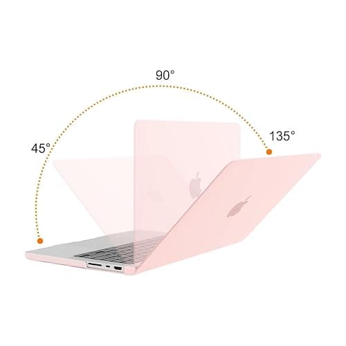 MOSISO Compatible with MacBook Pro 14 inch Case 2025 2024 2023 2022 2021 M4 M3 M2 M1 A3112 A3185 A3401 A2918 A2992 A2779 A2442, Plastic Hard Shell&Keyboard Cover&Screen Film&Pouch, Chalk Pink thumbnail 4