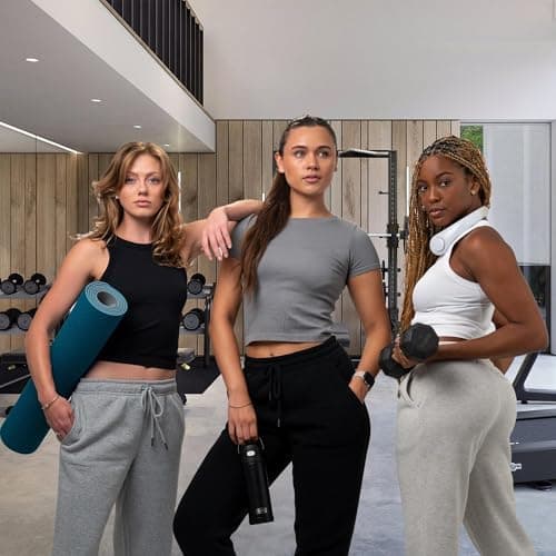 Common Stitch 3 Pack Sweatpants Women, Wide Leg Womens Sweatpants, Workout - Yoga Pants (Available in Plus) thumbnail 7
