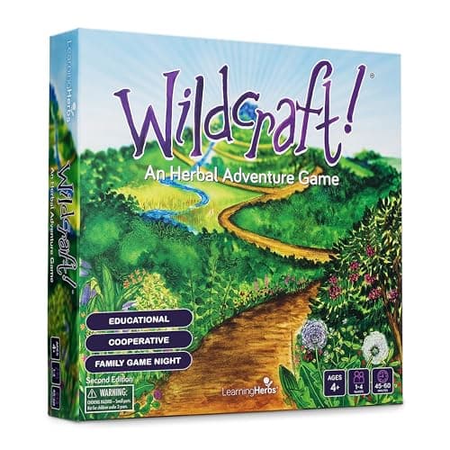 Wildcraft! an Herbal Adventure Game/Family Game: Learn 25 Herbs – Coop Board Games/Educational Games/Cooperative Board Games for 6 Year Olds w/Learning Tools, incl. Plant Guide & Coloring Book - Image 1
