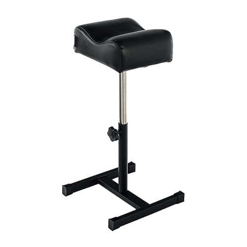 QUEESALN Pedicure Manicure Footrest Adjustable Height Stand Beauty SPA Salon Nail Care Black - Image 1