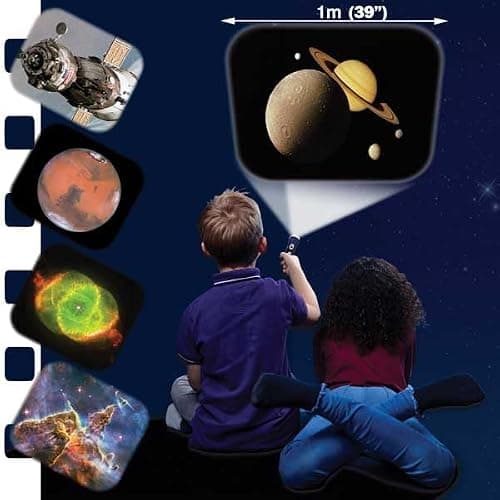 Brainstorm TOYS Stem Space Torch and Projector – 24 NASA Images, Projects Clear Pictures up to 1 Metre Wide, Interactive Educational Kids Flashlight Toy thumbnail 4