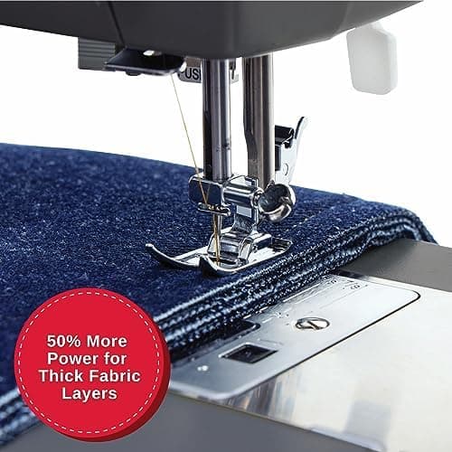 SINGER Heavy Duty 4432 High Speed Sewing Machine with Accessory Kit | Strong Motor With Enhanced Piercing Power, 110 Stitch Applications, Full Metal frame, 1-step Buttonhole & LED Light thumbnail 5