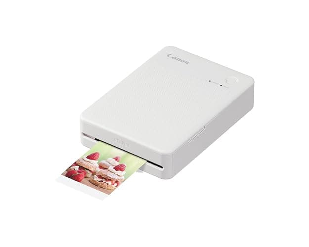 Canon SELPHY QX20 Wireless Compact Photo Printer, Dye‑Sublimation Color Printing, Prints 2.1x3.4/2.7x2.7 Card & Square Sizes, Built‑in Battery & Wi‑Fi, Portable Travel & Selfie Printer, White - Image 1