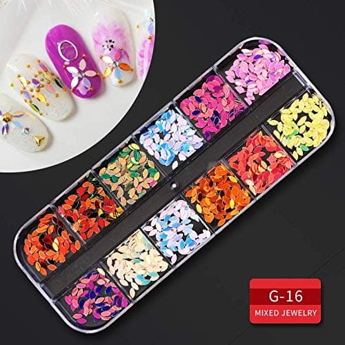 Artdone 9 boxes Nail Rhinestones,Nail Gems Nail Diamonds,Nail Art Studs Nail Crystals Nail Sequins for Nails Kit with 1 Tweezers and 3 Pen for Nail Art Supplies Accessories thumbnail 7