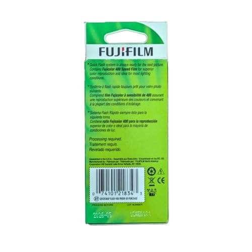 Fujifilm QuickSnap Flash 400 One Time Use 35mm Camera with Flash, 27 Exposures, 4-Pack thumbnail 8