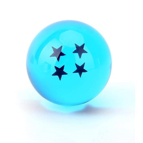 Boxtree Children Toy New Gift Box Set of 7pcs Ball Z 43mm/1.7" Stars Crystal Ball (Blue) thumbnail 5