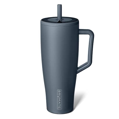 BrüMate Era 40 oz Tumbler with Handle & Straw | 100% Leakproof Insulated Water Bottle Tumbler with Lid & Flexible SoftSip Straw | Made of Stainless Steel | Cup Holder Friendly | 40oz (Nightfall Blue) - Image 1
