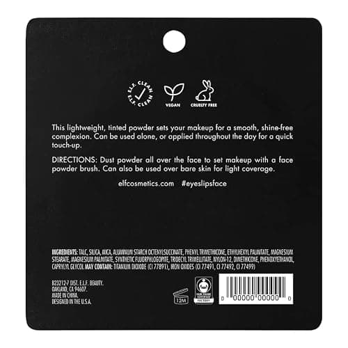 e.l.f. Prime & Stay Finishing Powder, Sets Makeup, Controls Shine & Smooths Complexion, Sheer, 0.18 Oz (5g) thumbnail 5
