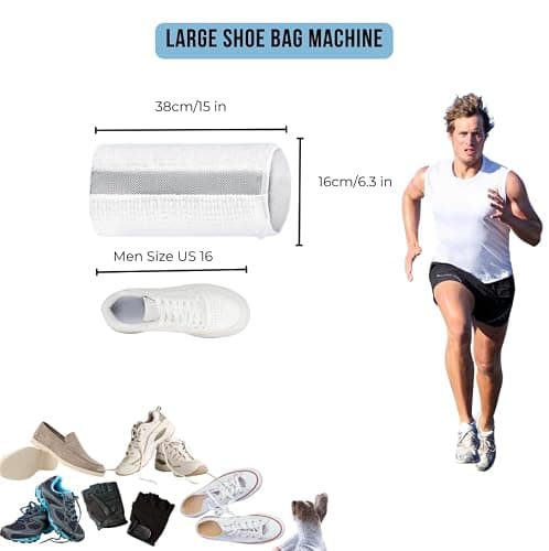 Shoe Washing Machine Bag for 1 Large Pair Shoes – Eliminate Sports Shoe Odor with Reusable Laundry Shoe Bags and Protect Clothes - White Mesh Shoe Bag for laundry items thumbnail 2