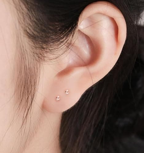 Formulen 5mm Plastic Earrings for Sports - Clear Post Studs, Flat Silicone Rubber Earrings for DIY thumbnail 5