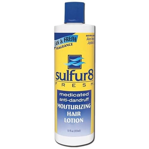 SULFUR8 Fresh Medicated Anti-Dandruff Moisturizing Hair Lotion 12 oz – Hydrating Scalp Relief for Dry & Itchy Scalp, Non-Greasy with Aloe Vera & Jojoba Oil, Clean Fresh Fragrance, All Hair Types - Image 1