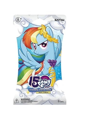 KAYOU My Little Pony Friendship Eternal Cards, Moon Edition Series 2, English, 12 Blister Packs Display with Promo Card, Anniversary Celebration Theme thumbnail 2