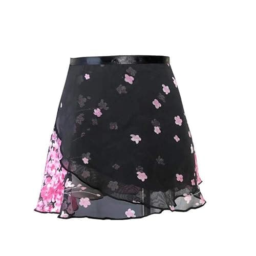 ModLatBal Girls Ballet Dance Chiffon Wrap Skirt - Image 1