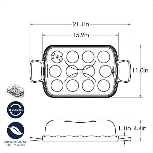 Nordic Ware Cakes and Cupcakes Carrier, Blue thumbnail 3