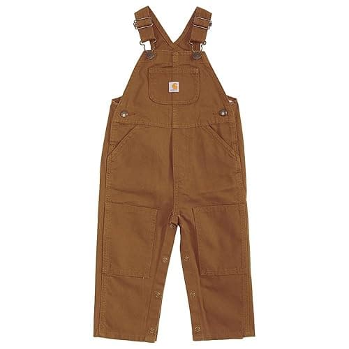 Carhartt baby-boys Canvas Bib Overalls - Image 1