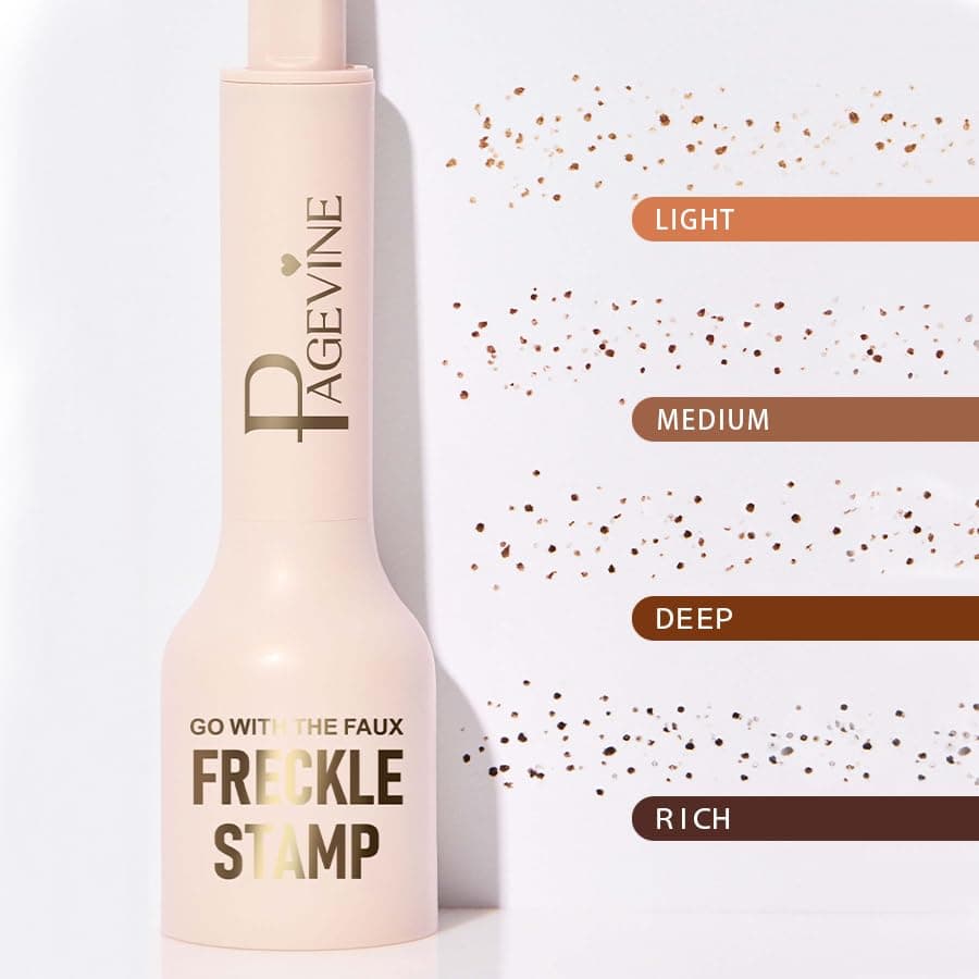 Faux Freckle Stamp,Liquid Freckle Pen, Fake Freckles Stamp Air Cushion, Long Lasting Waterproof Quick Dry Lifelike Magic Freckles (02 Medium) thumbnail 5
