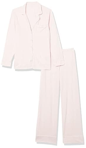 Amazon Essentials Women's Cotton Modal Long-Sleeve Shirt and Full-Length Bottom Pajama Set thumbnail 8