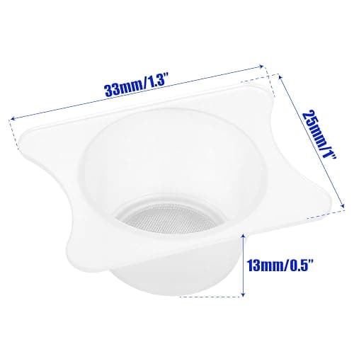 4PCS Airbrush Filter Cup - PP Strainer Filters Accessories – Great for Paint Crafts, Size 1.30 x 0.98 inch, Hole Diameter 0.83'' Special Painting Supplies, Reusable Fine Mesh Airbrushing Tools, White thumbnail 6