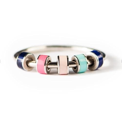 STORYJEWELLERY Fidget Ring, Anxiety Rings for Women, Spinner Ring, Silent Spinning Stress Rings, Fidget Jewelry, Womens Gifts - Image 1
