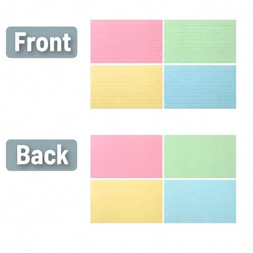Mr. Pen- Pastel 3" x 5", 180 Lined Index Cards, Note Cards, Flash Cards | Study Cards, Notecards for Studying, Ruled Flashcards for Studying thumbnail 8