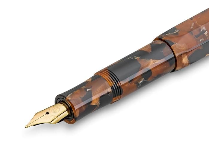Kaweco ART SPORT Fountain Pen Hickory Brown - Exclusive Acrylic With Steel Nib, Metal Box - 12.5 cm, F (Fine) thumbnail 3