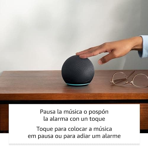 Echo Dot (5.ª generación, modelo de 2022) | versión internacional | Altavoz inteligente con Alexa | Antracita | No disponible en portugués (Portugal) thumbnail 5