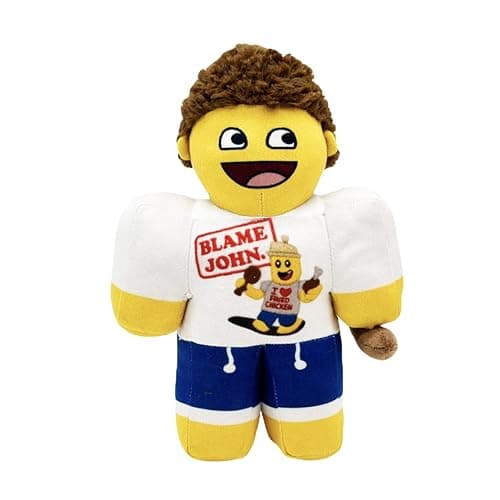 Forsaken Shedletsky Blame John Plushie, 10 Inch Stuffed Toy, Soft Plush Figure, Gaming Collectible, Game Room Decor, Yellow Plush, Gift for Gamers and Fans (25cm) - Image 1
