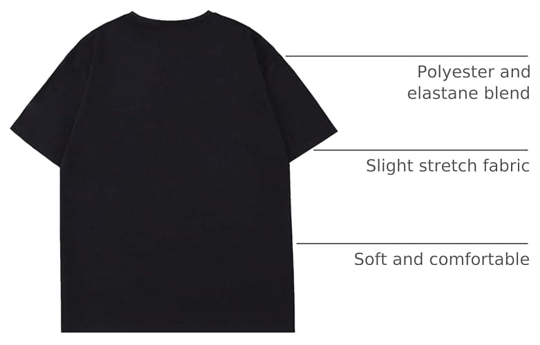 SOLY HUX Men's Oversized Graphic Tees Crew Neck Short Sleeve T Shirts | Vintage Streetwear, T Shirt Tops thumbnail 4