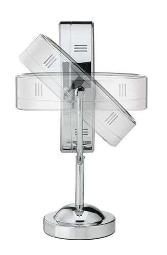 Conair Lighted Makeup Mirror, LED Vanity Mirror, 1X/7X Magnifying Mirror, Double Sided, Corded in Polished Chrome thumbnail 3