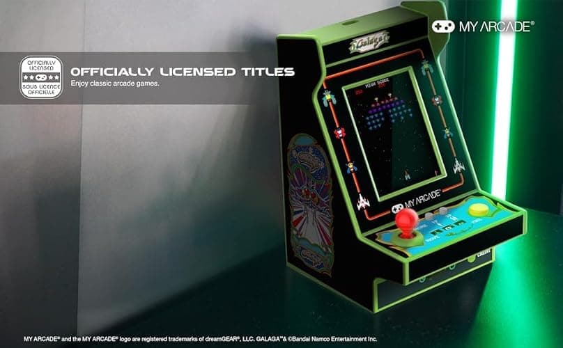 My Arcade Galaga Nano Player: 2 Games, Retro Arcade Classics | 4.8" Mini Arcades, Handheld Game thumbnail 4