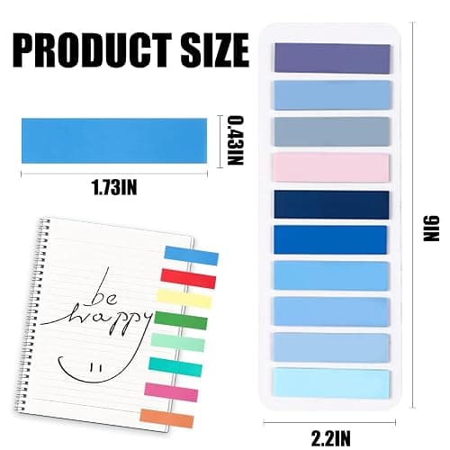 XIMISHOP 3200pcs Sticky Tabs, 16 Packs Index Tabs Colored Mini Repositionable Book Page Markers Annotation Labels File Flags Tabs for Reading Notes, Books, Notebook,Classify Files, Office Supplies thumbnail 3