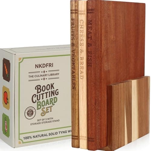 Book Cutting Board Set - Image 1
