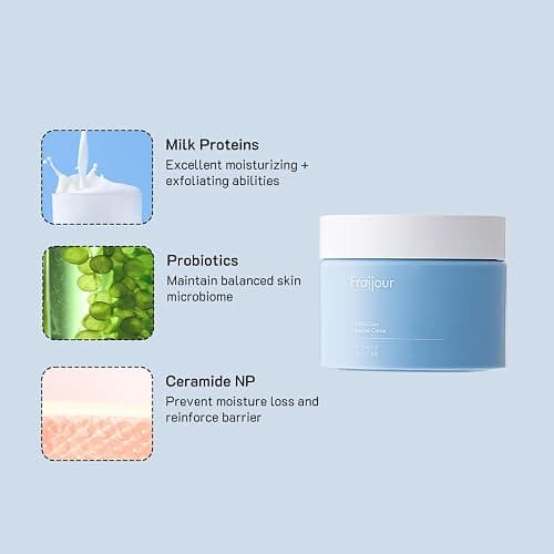 Fraijour Pro Moisture Intensive Cream – Korean Face Cream with Probiotics, Ceramide & Vitamin E, Hydrates & Strengthens Skin Barrier, Soothes Redness, For Dry & Sensitive Skin, 1.69 fl.oz. thumbnail 3