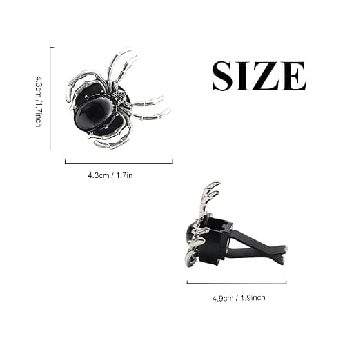 ORIESSE Black Spider Air Vent Clip Car Air Freshener Gothic Car Decor Cute Car Outlet Essential Oils and Perfume Diffuser Replaceable Scent Pads Teens Car Accessories thumbnail 3