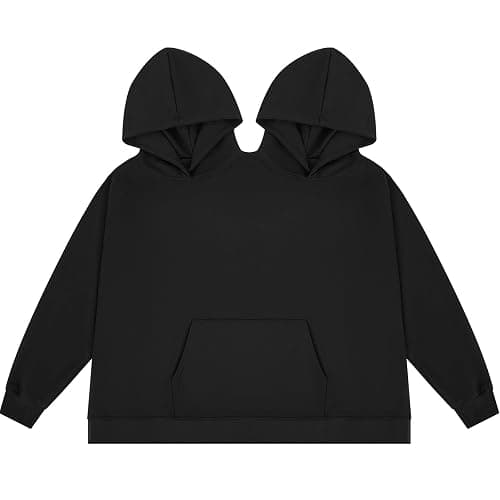 Coume Couples Hoodie Two Person Hoodie M/L/XL/XXL Funny Intimate Matching Sweatshirts Lovers Friends Couples Valentine Gift - Image 1