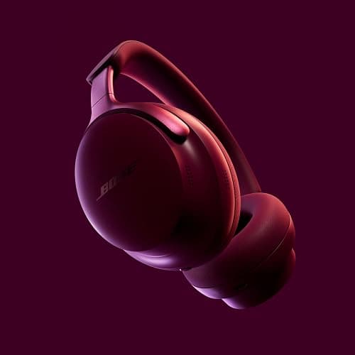 Bose QuietComfort Ultra Bluetooth Headphones, Wireless Headphones with Spatial Audio, Over Ear Noise Cancelling with Mic, Up to 24 Hours of Playtime, Deep Plum - Limited Edition Color thumbnail 2