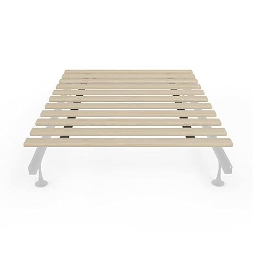 Treaton, 1-Inch Extra Heavy Duty Horizontal Wooden Bunkie Board/Bed Slats, Enhance Mattress Support, Full(54"), Beige - Image 1
