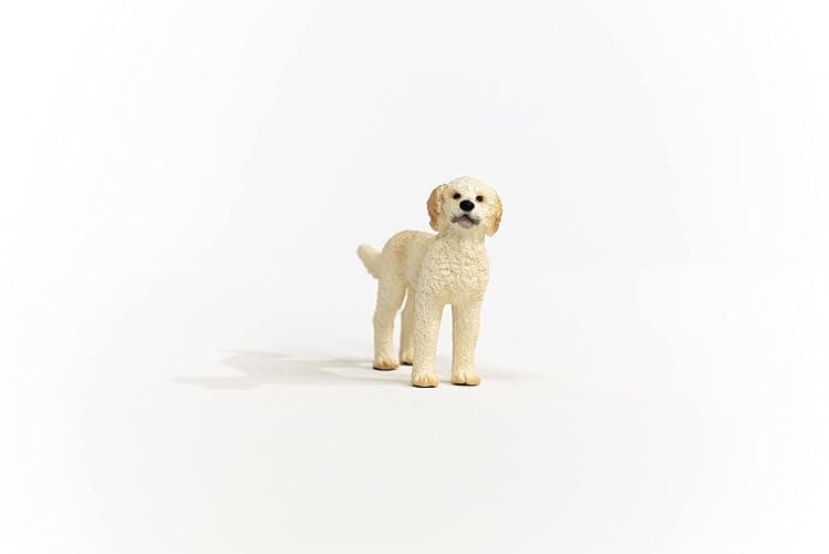 Schleich Farm World Goldendoodle Dog Figurine - Highly Detailed and Durable Animal Toy, Fun and Educational Play for Boys and Girls, Gift for Kids Ages 3+ thumbnail 4