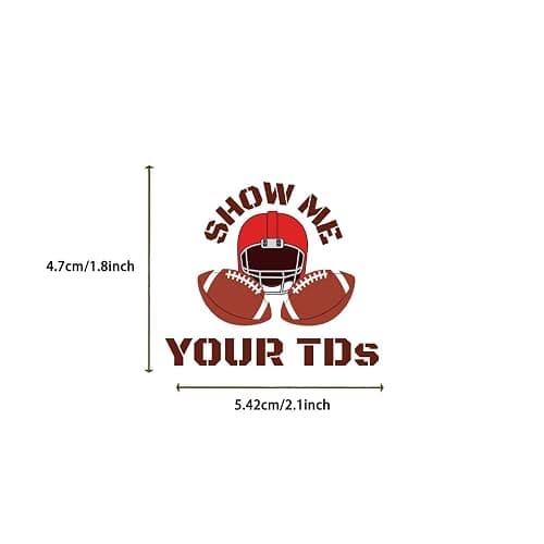 100pcs Football Stickers for Water Bottle, American Football Rugby Vinyl Waterproof Decal for Boy Teen Adult Laptop Phone Skateboard Guitar Luggage Notebook Helmet thumbnail 3