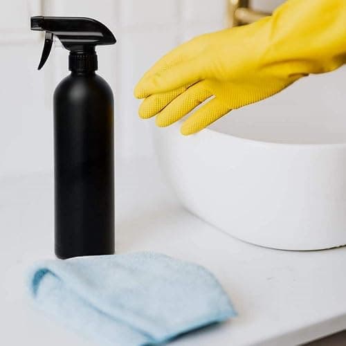 Cindy's Tape Plastic Spray Bottles Black for Cleaning Solutions 16 oz (Pack of 4), Heavy Duty Opaque Refillable Reusable Empty anti-degradation Leak-proof Sprayers for Home Garden Plant Kitchen thumbnail 6