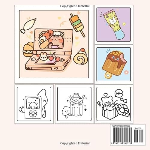 Cute Stuffs: Adorable Coloring Book for Adults and Kids with Simple and Big Designs for Relaxation Featuring Super Cute Items, Things and More | Bold and Easy Coloring thumbnail 2
