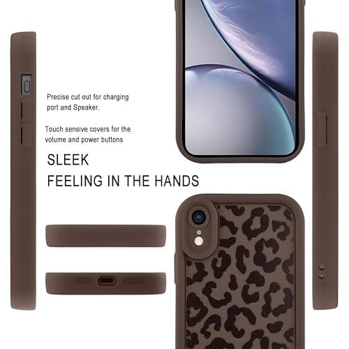 MOWIME Compatible with iPhone XR Case, Cheetah Print Shockproof Soft TPU Protective Cover for Women Girls, Slim Anti Scratch Leopard Case for iPhone XR 6.1 Inch, Brown thumbnail 4