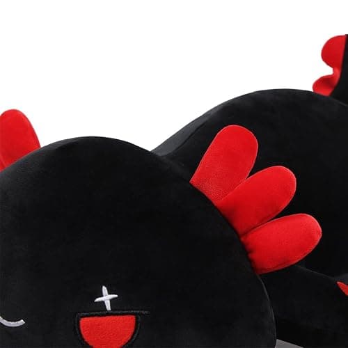 MIAOHAHA Plush Axolotl Toy Plush Pillow Axolotl Stuffed Animal Toy Cute Plushies Kids Plush Toy Pillow(Black,30cm/11.8in) thumbnail 4